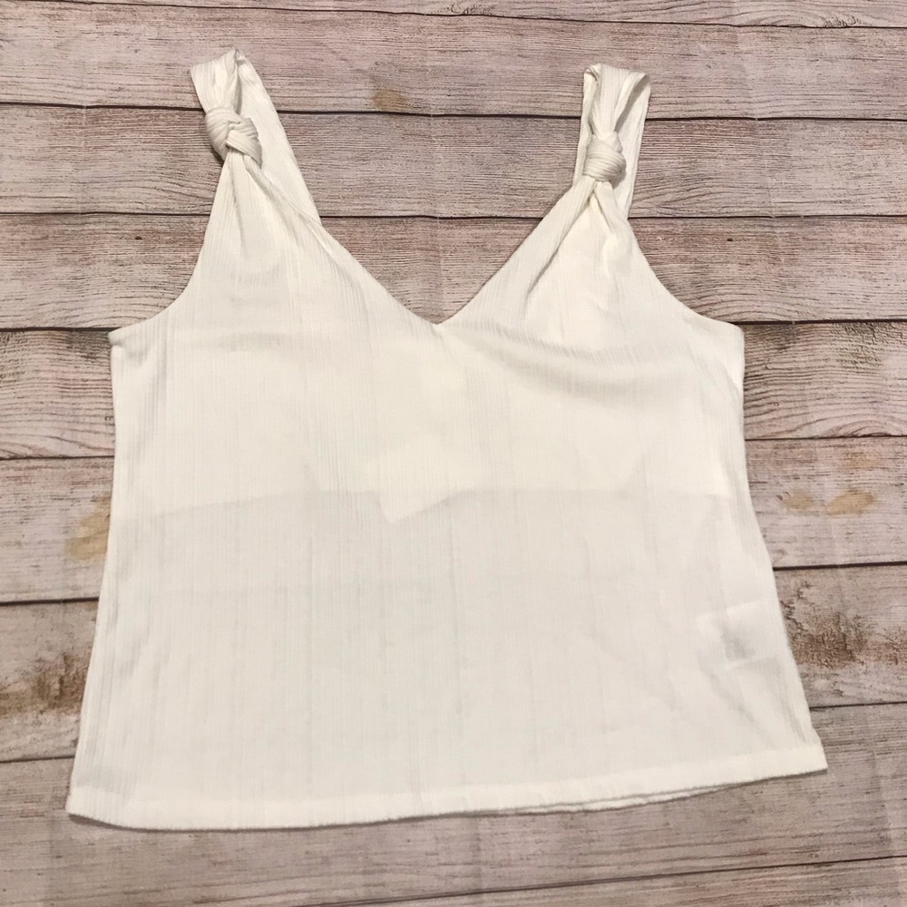 🌻 2 for $10 NWT H&M Knotted Strap Tank Size L